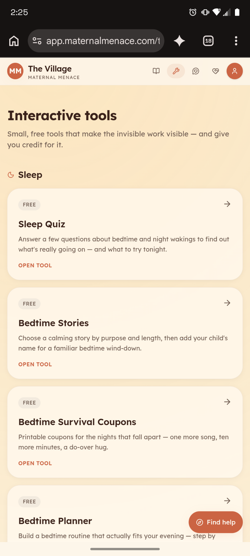 Maternal Menace HQ app screenshot