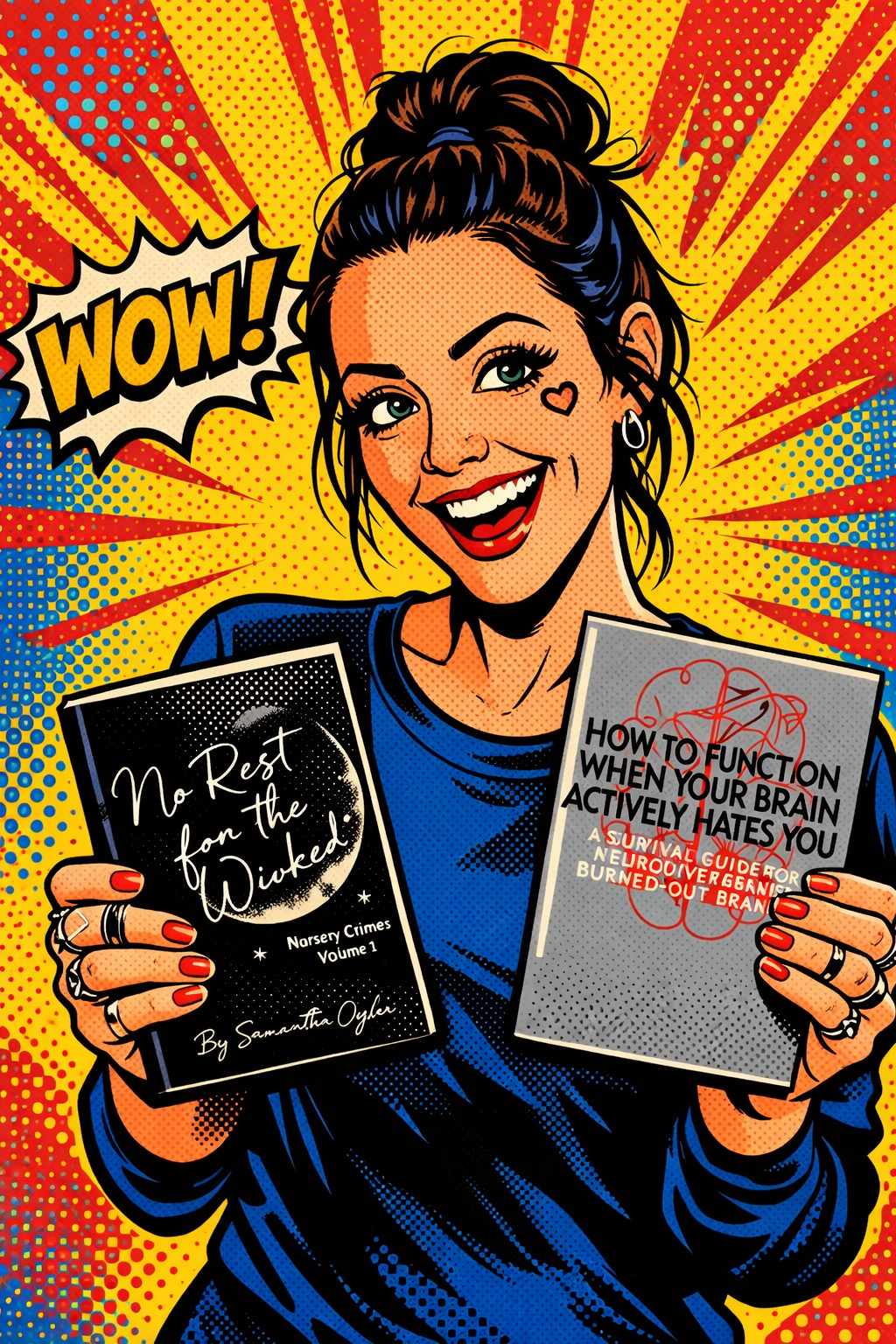 Books pop-art promo