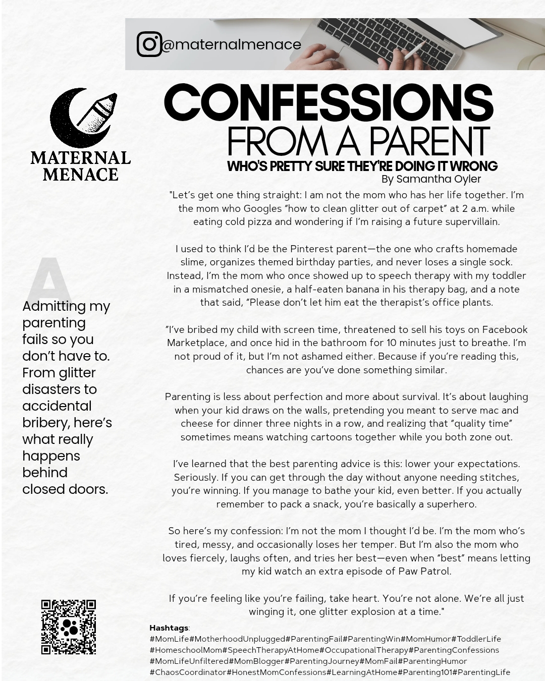 Confessions blog graphic